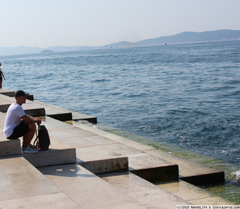 Croacia: 7 días recorriendo en coche la Costa Dálmata - Blogs de Croacia - Zadar: atardecer junto al Órgano del mar (3)