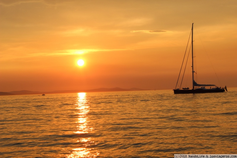 Zadar: atardecer junto al Órgano del mar - Croacia: 7 días recorriendo en coche la Costa Dálmata (5)