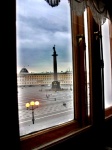 Plaza del Hermitage vista desde una de las ventanas del museo
SPB Hermitage Rusia Plaza