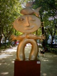 Escultura de Joan Ripolles en Gran Vía Valencia
