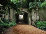 Egyptian Avenue in Highgate Cemetery in London