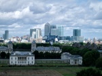 View from Greenwich to Canary Wharf