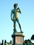 El David. Copia en Piazzale Michelangelo
Florencia Italia Michelangelo David