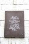 Tallinn, Estonia. Placa en la antigua sede de la KGB
