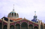 Cúpulas en el techo del Mercado Central de Valencia