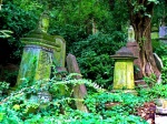 Lápidas en el cementerio de Highgate