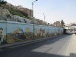 Murales enfrente de la estación de tren