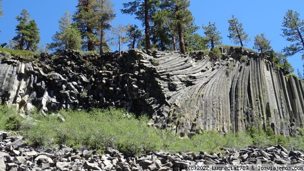 Devils Postpile, MamothLakes,California
Columnas basalticas Devils Postpile mamoth lakes
