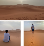 Disfrutando del amanecer en el desierto
