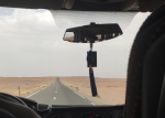 Carreteras que discurren por la nada, todo desertico