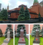 Mausoleo de Lenin, y tumbas de Stalin, Brézhnev y Kalinin
Mausoleo, Lenin, Stalin, Brézhnev, Kalinin, Necropolis, Kremlin, tumbas