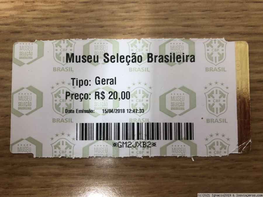 Entrada museo selección brasileña