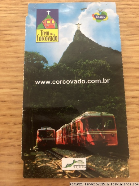 Ticket tren Corcovado
Cristo redentor
