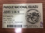 Entrada parque nacional Iguazú