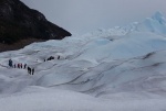 iniciando caminata por el glaciar Perito Moreno