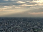 Silueta del Monte Fuji desde Tokio