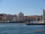 Praça do Comercio desde el barco Lisboat