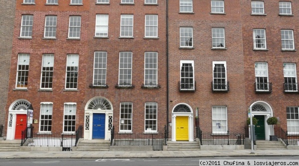 Colores en Dublín
Típicas fachadas y puertas en Dublín
