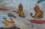 Pinturas de concubinas en las paredes de Sigiriya