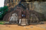 Puerta de entrada del palacio de Sigiriya