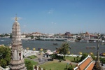 Vista de Bangkok desde la cima del Wat Arun