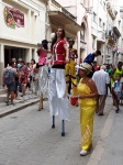 Performers en zancos
Habana, Cuba, Habana Vieja, casco histórico, centro histórico