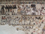 Tumba de Amehotep Huy (TT40) - Nubios presentando tributos a Tutankamón