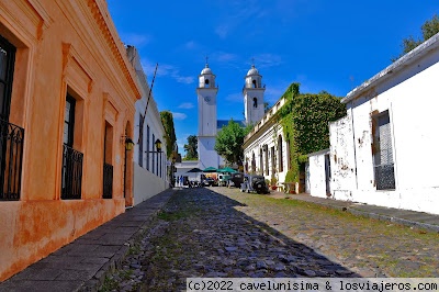 Casco histórico de Colonia Sacramento
Calles empedradas, edificaciones de estilo colonial
