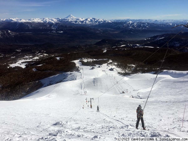 Chapelco y sus pistas
Temperaturas bajo cero
