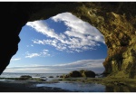 Grutas en un pintoresco balneario