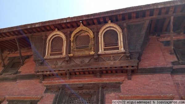 The famous Ivory window from Patan
Patan itself is famous for its beautiful courtyards and wood carving, This ivory window is from Sundari chok in Patan but looking from outside...
