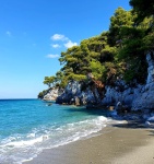 Playa de Kastani (Skopelos)
Playa, Kastani, Skopelos, Mamma, playa, mía