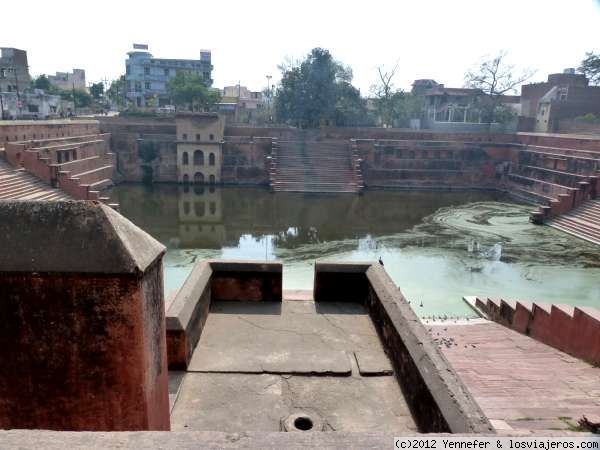 Baorí.- Mathura (India)
Gran estanque (baorí o pozo) en Mathura. (India) Los baorís son pozos a los que se bajaba por escaleras situadas en sus laterales.-
