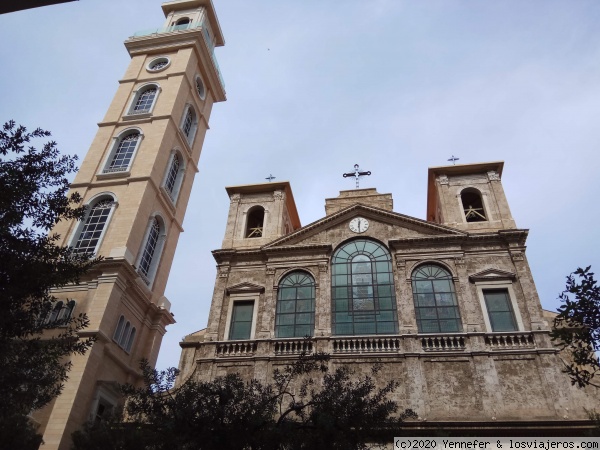 Catedral Maronita San Jorge. Beirut
Muy dañada durante la guerra civil.
