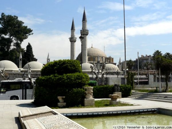 Takiyah as-Sulaymaniyah.- Damasco
Mezquita diseñada por el arquitecto Sinan.- Foto tomada desde los jardines del Museo de Arqueología
