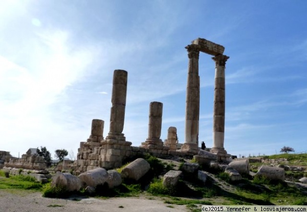 Ciudadela en Amman
Templo de Hércules en La Ciudadela de Amman
