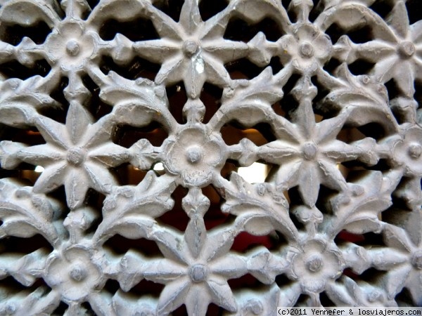 Celosía.- India
Detalle de las celosías que cubren las ventanas del Mehrangart Fort
