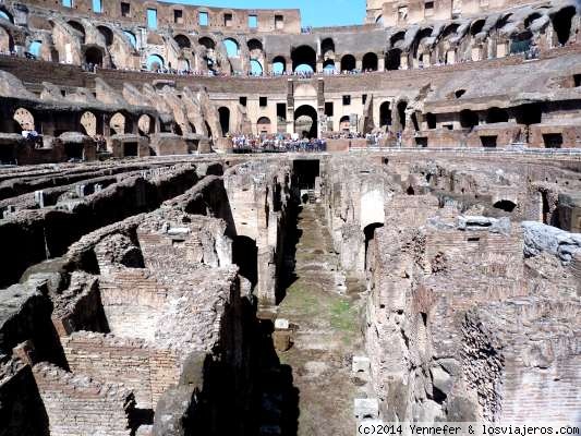 COLISEO ROMANO. ROMA
Subterraneos del Coliseo en Roma
