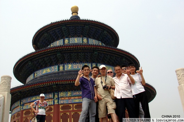 Templo del cielo en Beijing
Me pillaron unos chinos como trofeo para posar en la foto
