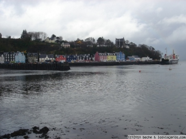 Escocia - Tobermory en Mull
Vista del pintoresco puerto de Tobermory en la isla de Mull. Es una pequeña ciudad de pescadores famosa por sus coloridas casas en la fachada marítima.
