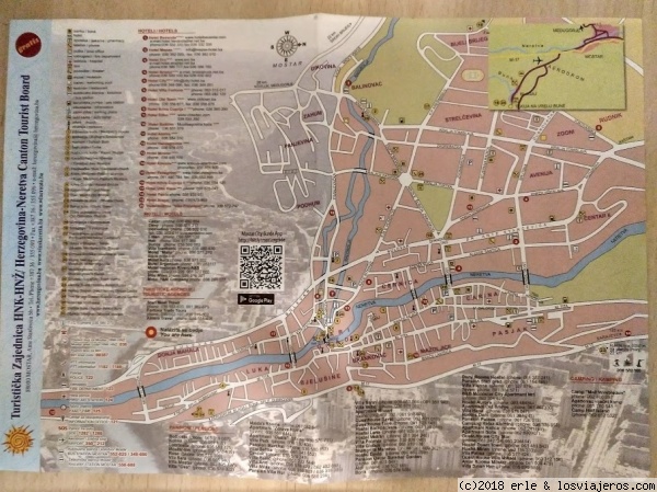 mapa de Mostar
mapa con los principales puntos de interés de Mostar
