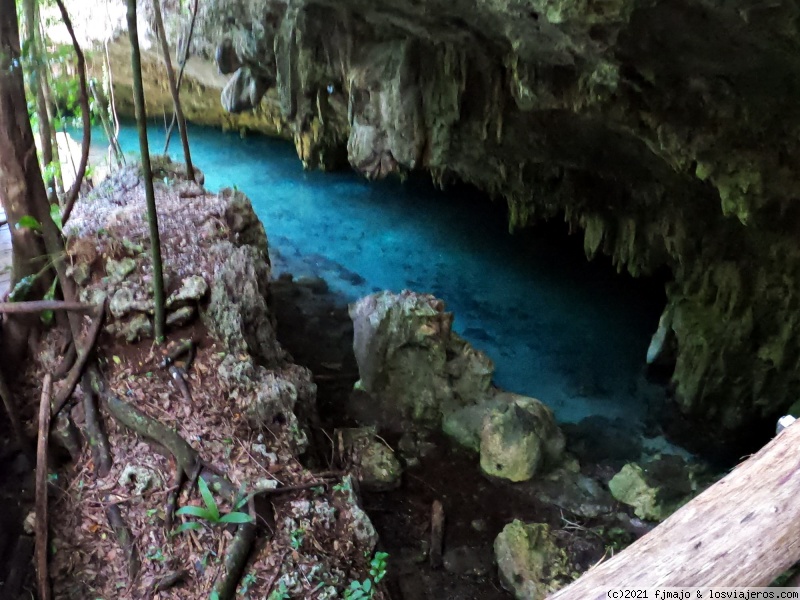 Foro de Cenote Sac Actun: Acceso al cenote Sac Actún