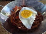 Fideos de arroz con mariscos