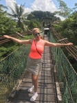 Puente colgante en Borneo