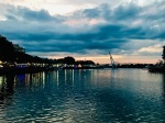 El río de Kuching
Kuching, Precioso, río, atardecer, junto