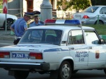 Coche policía en Moscú