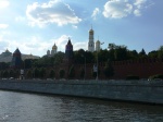 Vistas desde río de Moscú al Kremlin