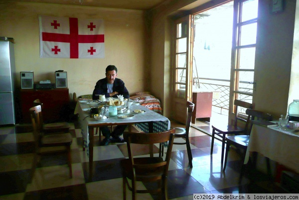 Chez Zandarashvili
El comedor de nuestra guesthouse en Sighnaghi.
