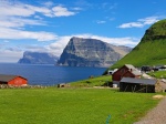 Islas Feroe. Islas de Vidoy y Kunoy vistas desde Trollanes (Kalsoy)