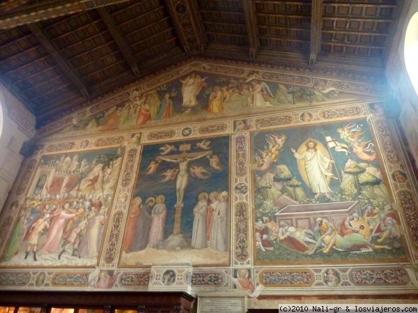 Frescos de una capilla de la Sta Croce, Florencia
Todo tiene mucho color, precioso.

